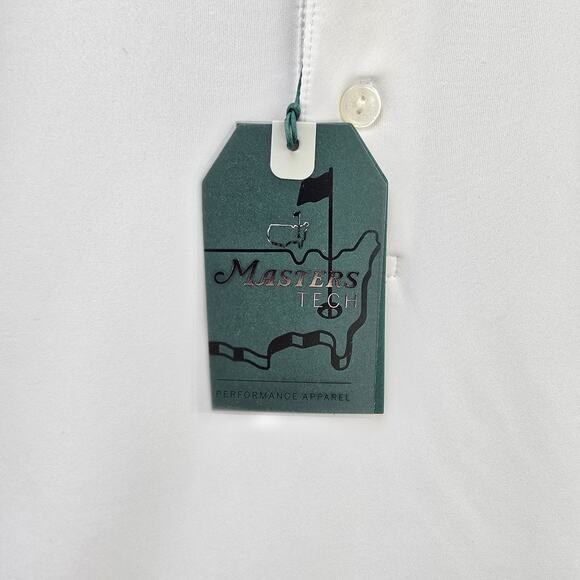 Masters Tech Polo Golf Shirt Mens Large White Performance Apparel NWT - Picture 4 of 11